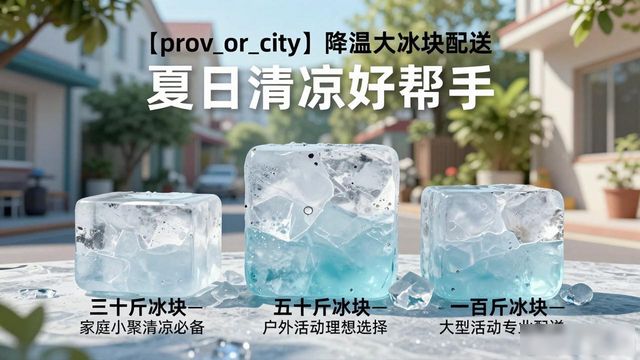东丽降温大冰块配送 夏日清凉好帮手